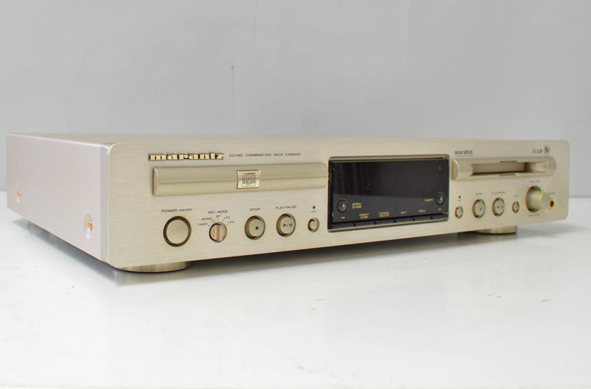 CD/MD再生確認済み Marantz マランツ CD/MDデッキ CM6200☆リモコン