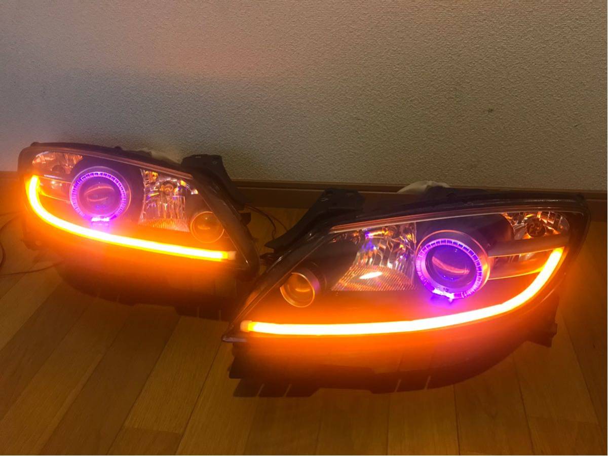 低価，得価 RX-8前期HIDヘッドライトシーケンシャルタイプ2色発光チューブラインパープルアクリルLEDイカリング(ヘッドライト)｜売買されたオークション情報、yahooの商品情報をアーカイブ公開 - オーク マツダ用
