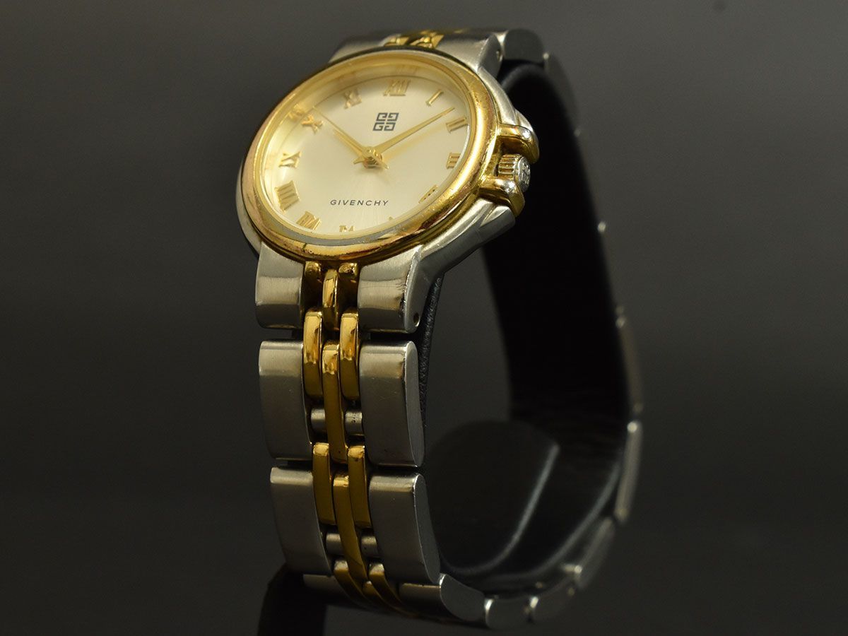 G0856☆ 動作確認済 GIVENCHY ジバンシィ レディースウォッチ 腕時計  