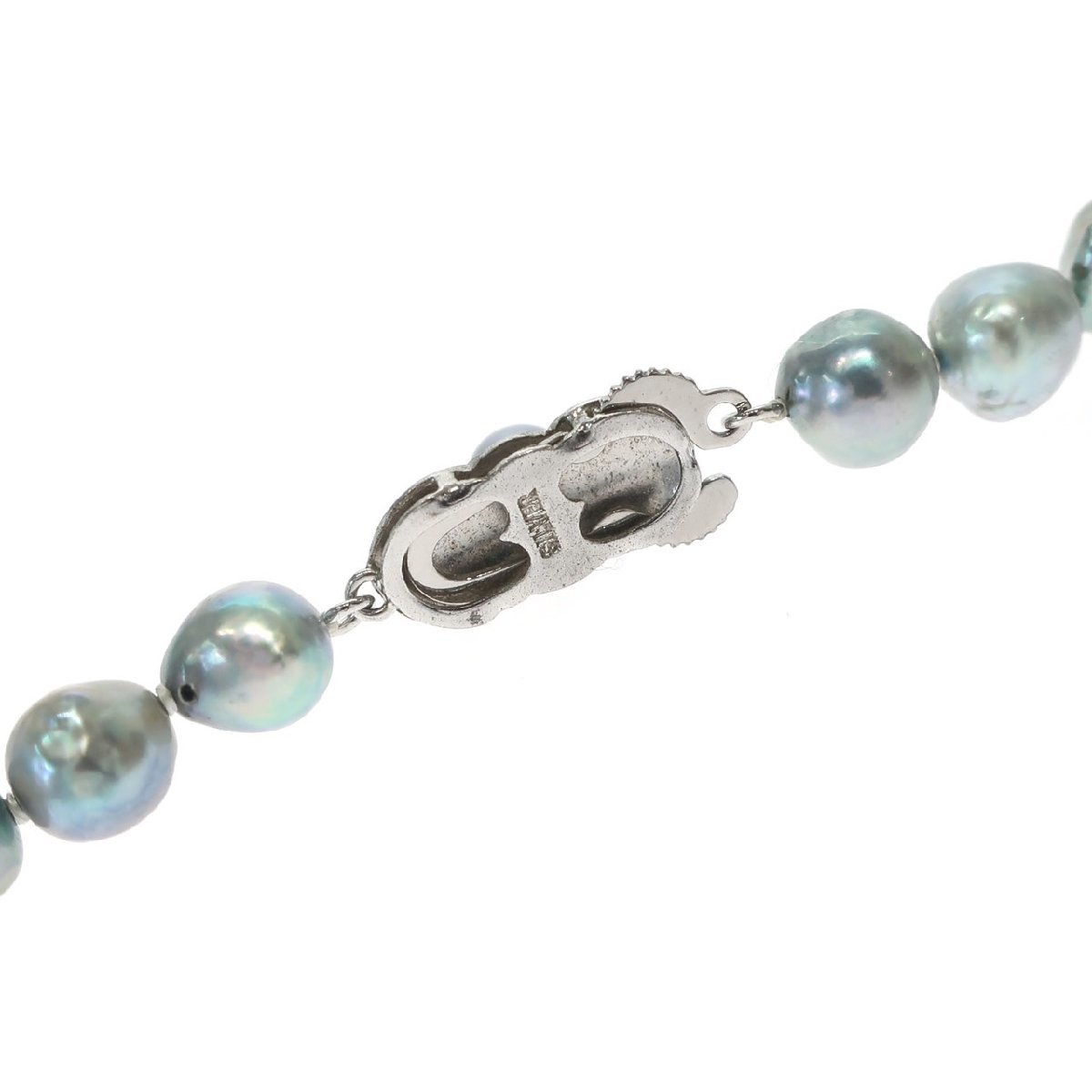 1円 真珠 パール バロックパール Silver金具 ネックレス アクセサリー 