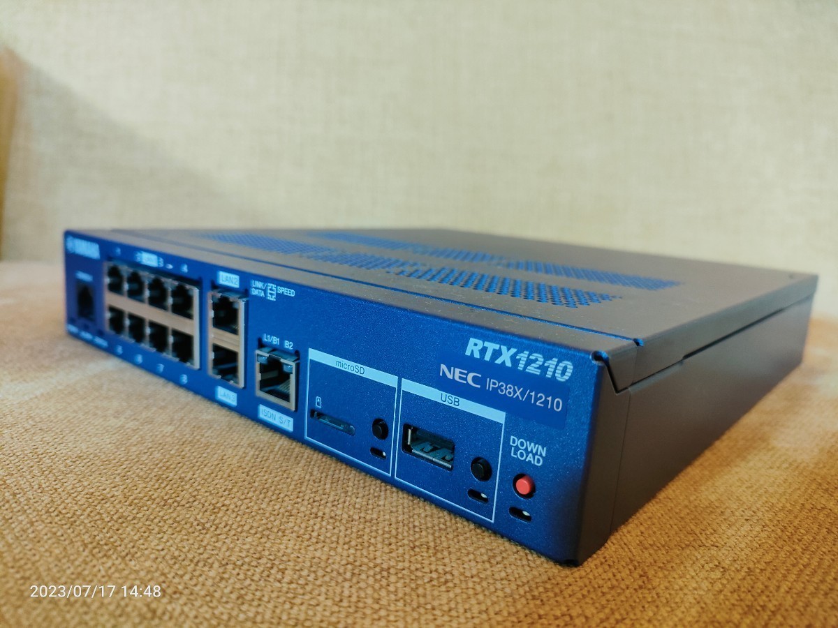 RTX1210 ギガアクセスVPNルーター YAMAHA ヤマハ | 1台 初期化済み