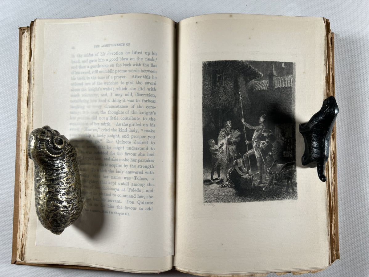 DON QUIXOTE ドン・キホーテ前編 後編4冊揃、1910年Edinburgh刊、銅