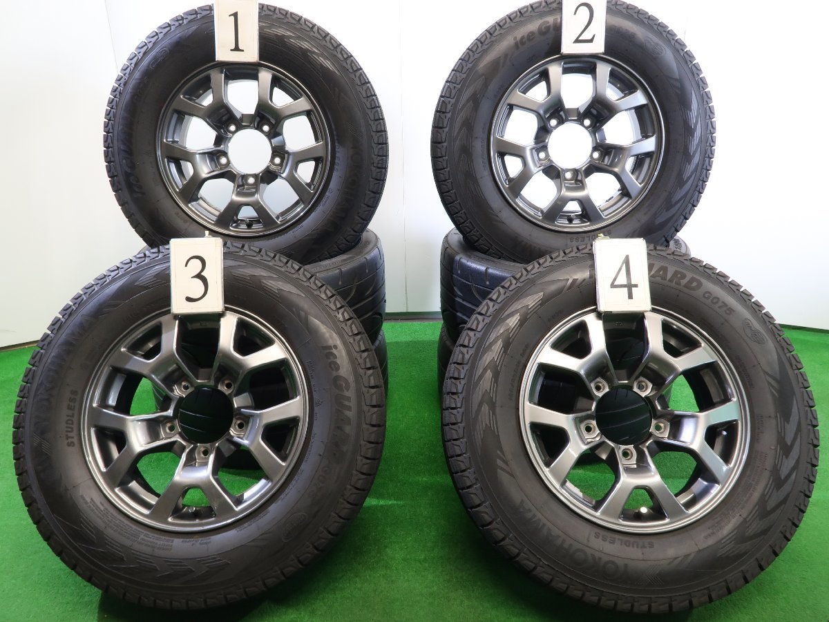 ジムニーシエラJC 15インチ純正アルミホイール195/80R15【スタッドレス 