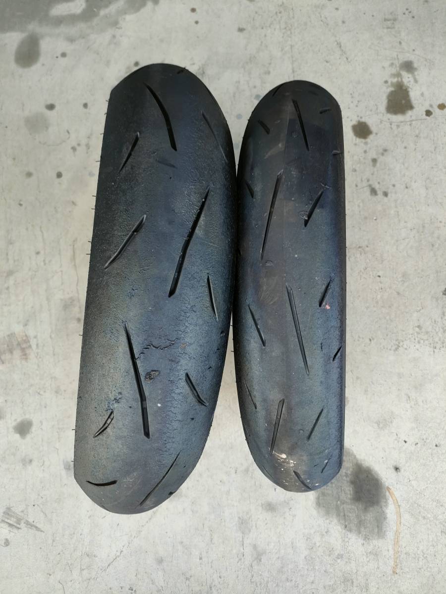 ダンロップα13SP 110⁄70R17 140⁄70R17 中古 前後セット 110⁄70R17