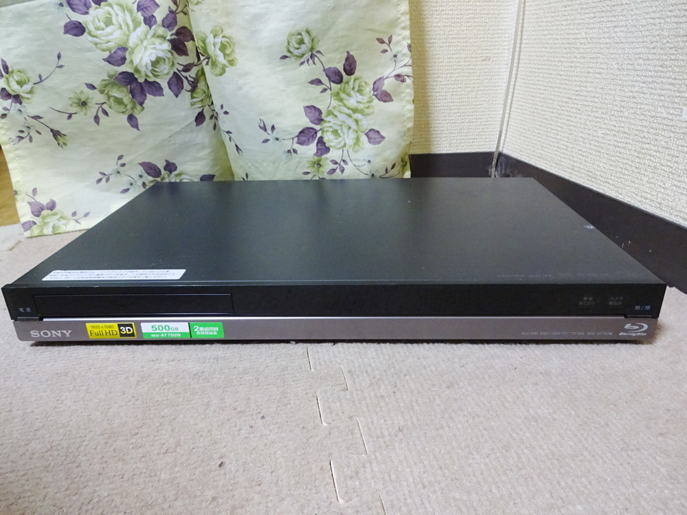 ソニー HDD/BDレコーダー BDZ-AT750W (500GB) 動作品(918) W録画