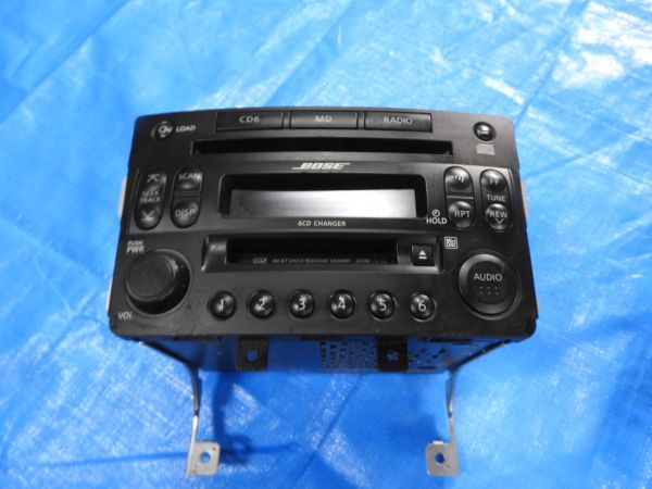 7 Z33 フェアレディ Z 後期 純正 BOSE CD MD プレイヤー デッキ 6連