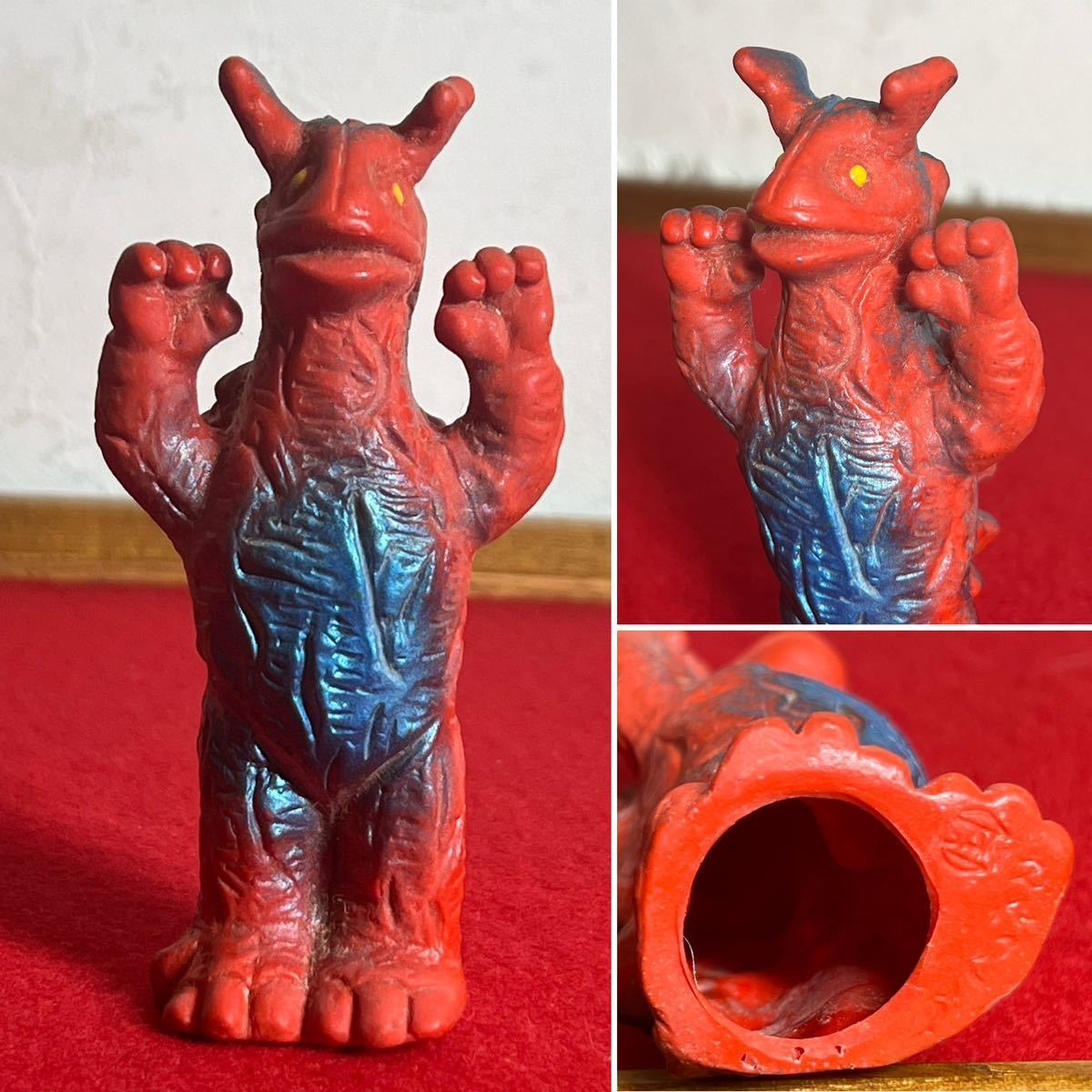 ☆マルサン えれっくす ソフビ 指人形 高さ 約10.3cm☆当時物 昭和  