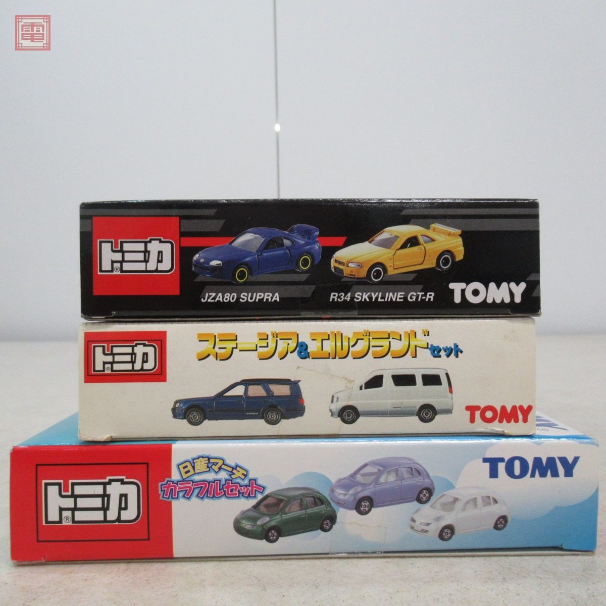 トミカ ハイスピードランナーセット/ステージア＆エルグランドセット/日産マーチ カラフルセット 計3点set トミー TOMICA TOMY【20