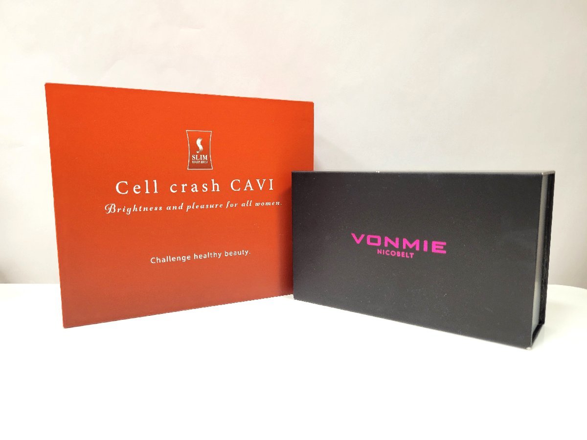 ★VONMIE　NICOBELT　ボミー　フェイシャルEMS　ニコベルト　VON025　Cell　crash CAVI　美顔器　動作確認済　中古★002550