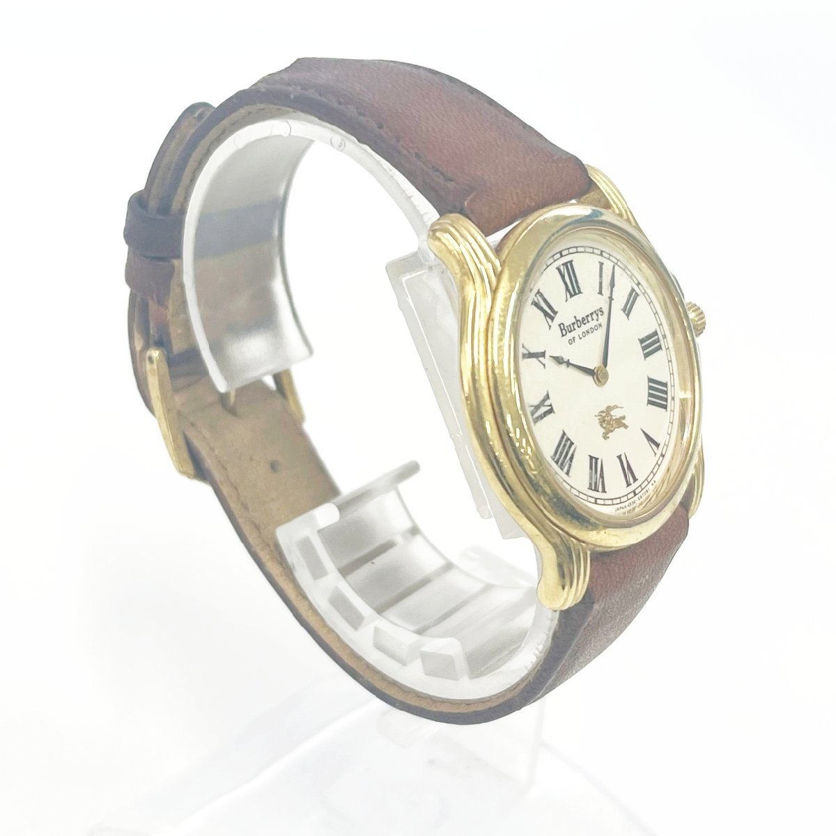 1円スタート】Burberrys バーバリーズ 4620-E64171 GP×革ベルト 