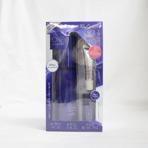 ☆新品 ONE BY KOSE セラム ヴェール ラージサイズ 限定キット ( 美容液 120mL/14mL クリーム 6g ) ( 0707-n1 )
