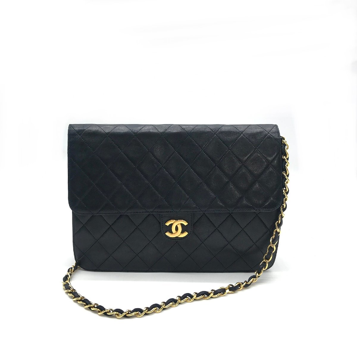  CHANEL シャネル ココマーク マトラッセ プッシュロック チェーン ショルダー バッグ ネイビー M11664(ショルダーバッグ)｜売買されたオークション情報、yahooの商品情報をアーカイブ公開 - オー かばん、バッグ