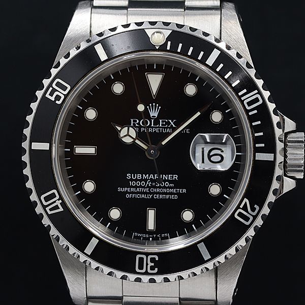1円 ロレックス サブマリーナー 16610 W961572 AT/自動巻 黒文字盤 メンズ腕時計 OGH 0503690