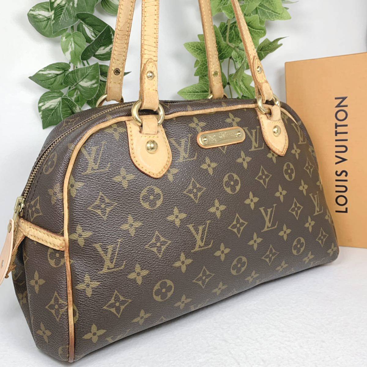 1円 LOUIS VUITTON ルイヴィトン ショルダー トートバッグ モノグラム モントルグイユPM M95565 シリアル SD4008