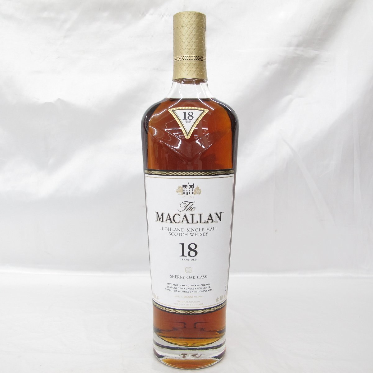 【未開栓】The MACALLAN ザ・マッカラン 18年 シェリーオーク 2022 ウイスキー 700ml 43% 701102059 0722