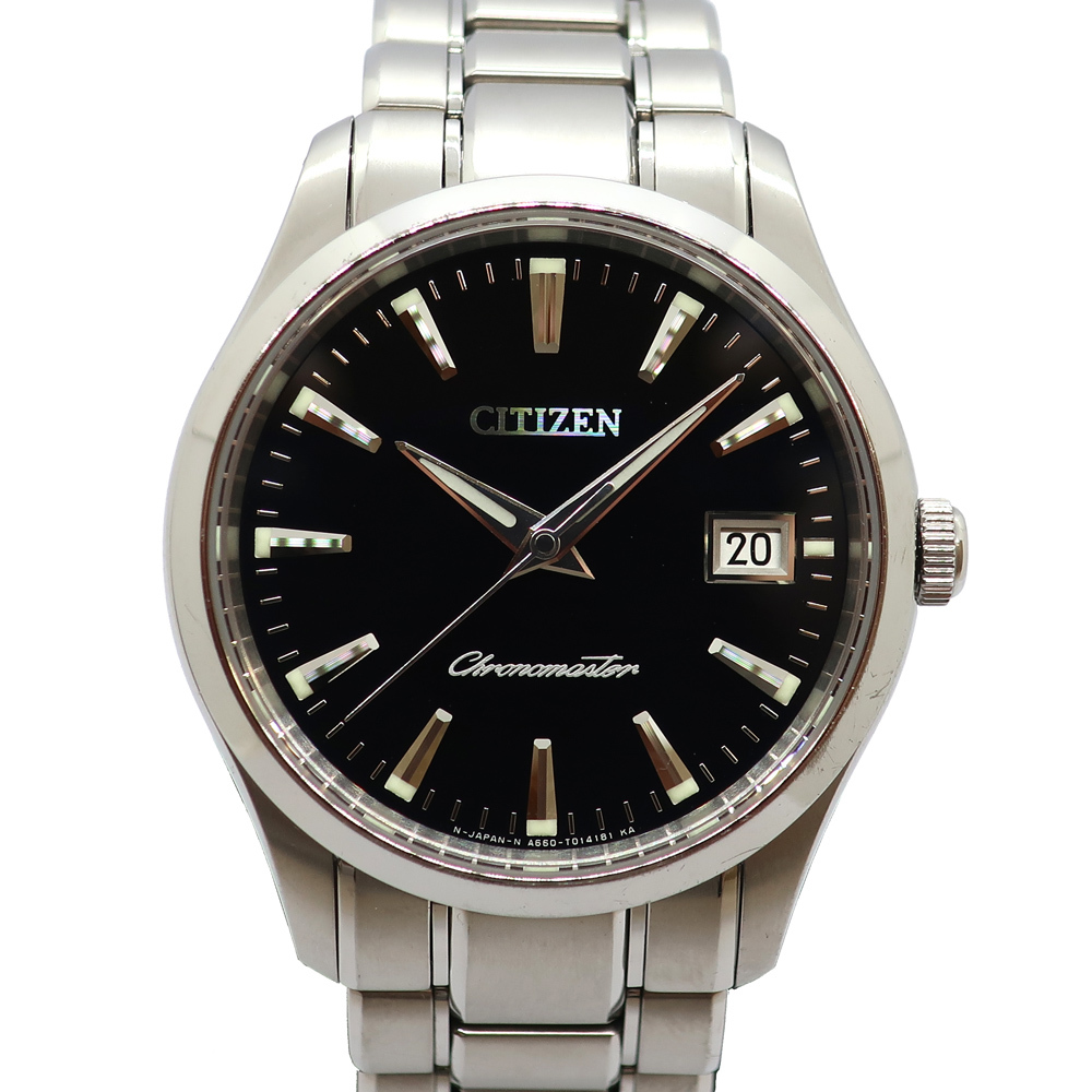 天白】ザ・シチズン THE CITIZEN 黒文字盤 CTQ57-0955 ブラック