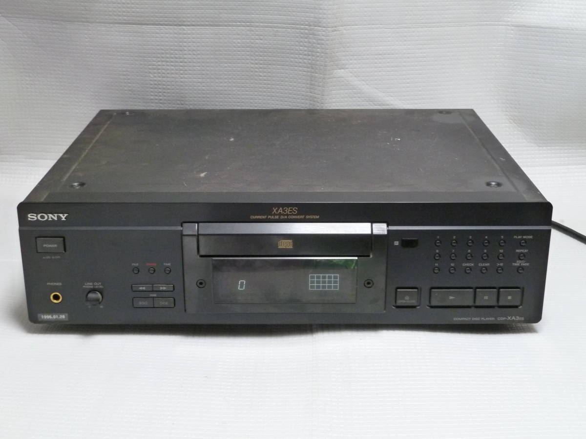 ジャンク】 SONY ソニー CDプレーヤー CDP-XA3ES - オプティカル SONY
