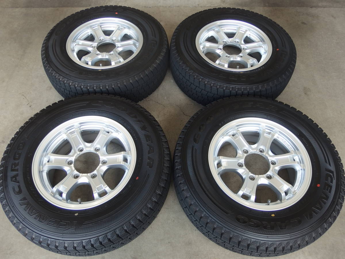 GOODYEAR ICE NAVI CARGO 195/80R15 107/105L + weds KEELER FORCE 4本
