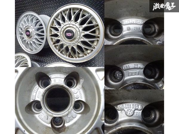 ○フォルクスワーゲン 純正 BBS 409 15インチ 6.5J +43 PCD 100 5H 