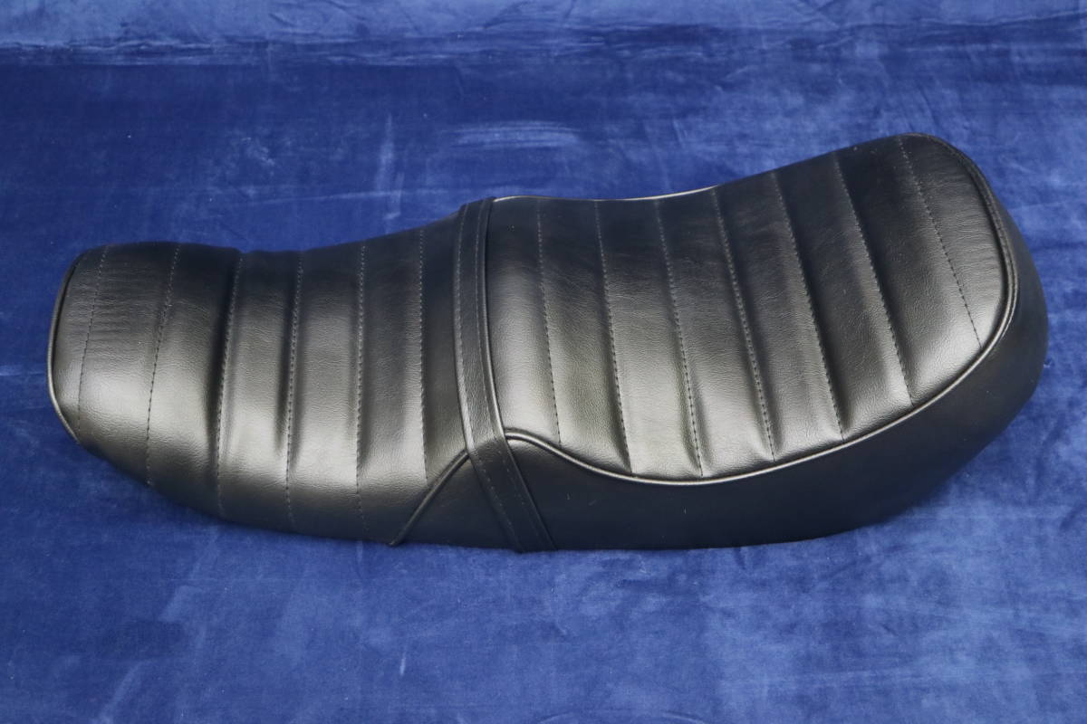 GS400 アンコ抜きシート 純正革張り 鉄板ベース GS400 黒E4ボタン