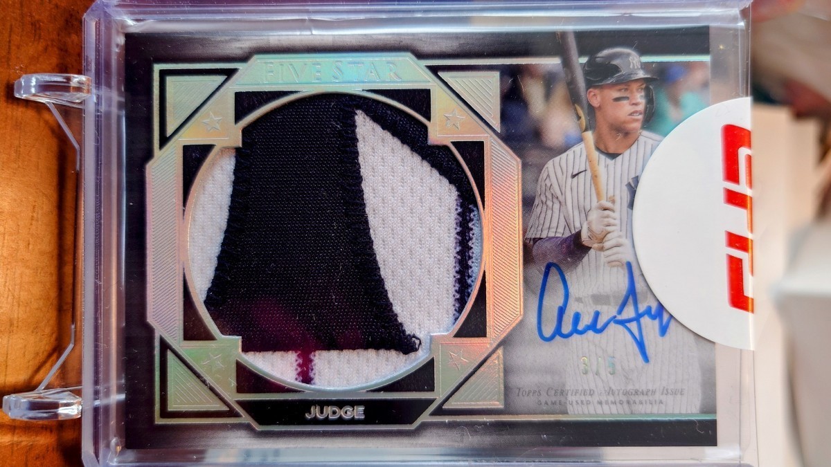 2022 TOPPS.FIVE STAR.Aaron・Judge(アーロン・ジャッジ)5枚限定