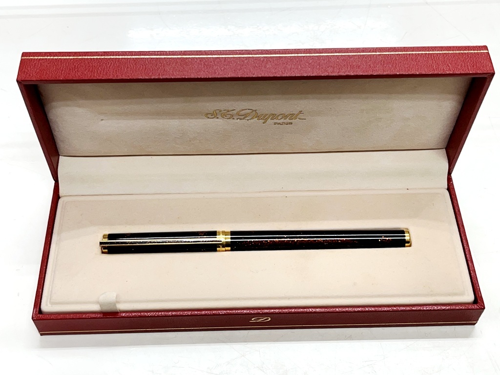 ☆S.T.Dupont/デュポン PARIS LAQUE DE CHINE ペン先18ct 750 万年筆 