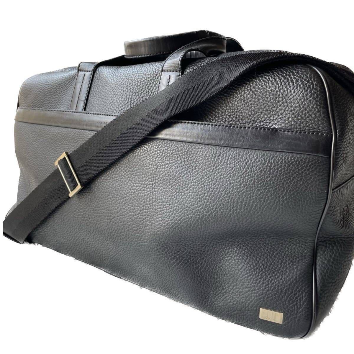 dunhill:ダンヒル》大容量 2wayボストンバッグ ショルダーストラップ付