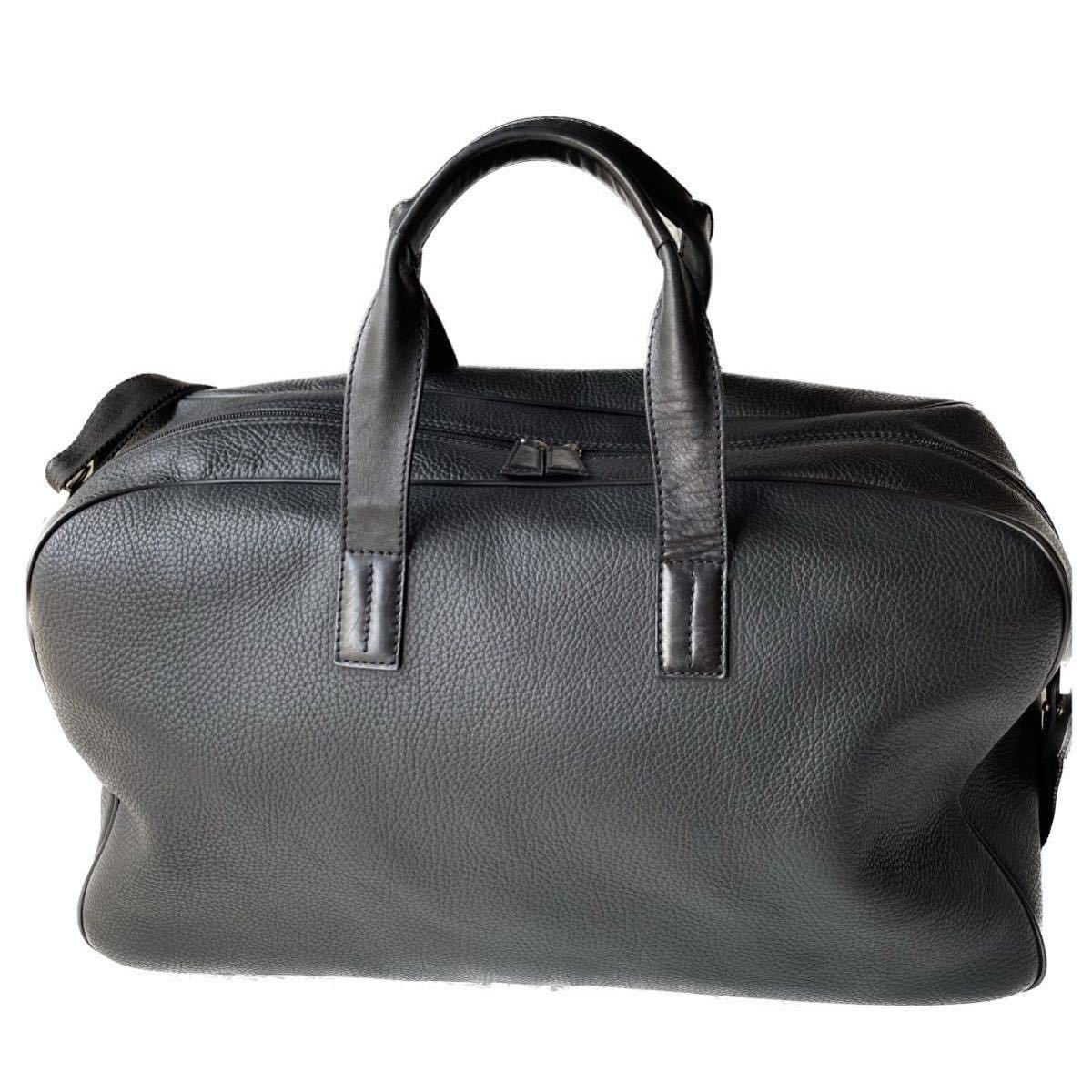 dunhill:ダンヒル》大容量 2wayボストンバッグ ショルダーストラップ付