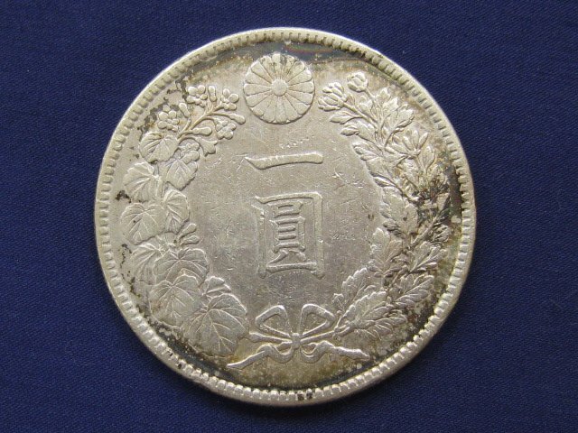 ★一円銀貨 1円銀貨 日本 大正3年 直径38.0mm 26.76g 銀900/銅100 ｛Y05438｝