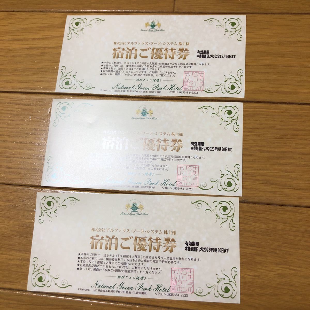 ナチュラルグリーンパ-クホテル　宿泊優待券_1