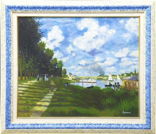 水辺の風景」 油彩画 Hiro art 水辺の風景」 油彩画 Hiro art