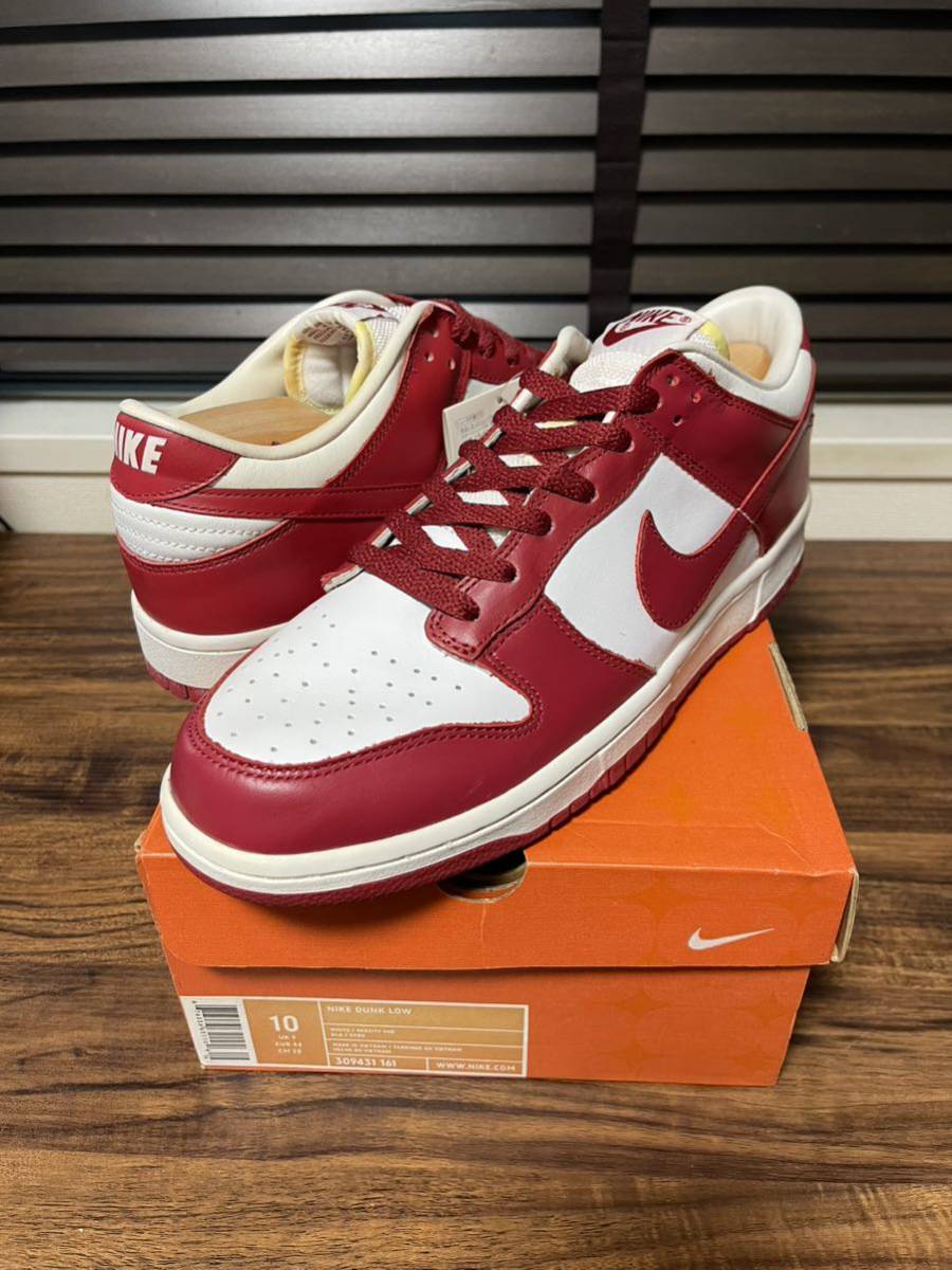 デッドストック Nike Dunk Low varsity red 2004 DS 309431-161 JP28.0 