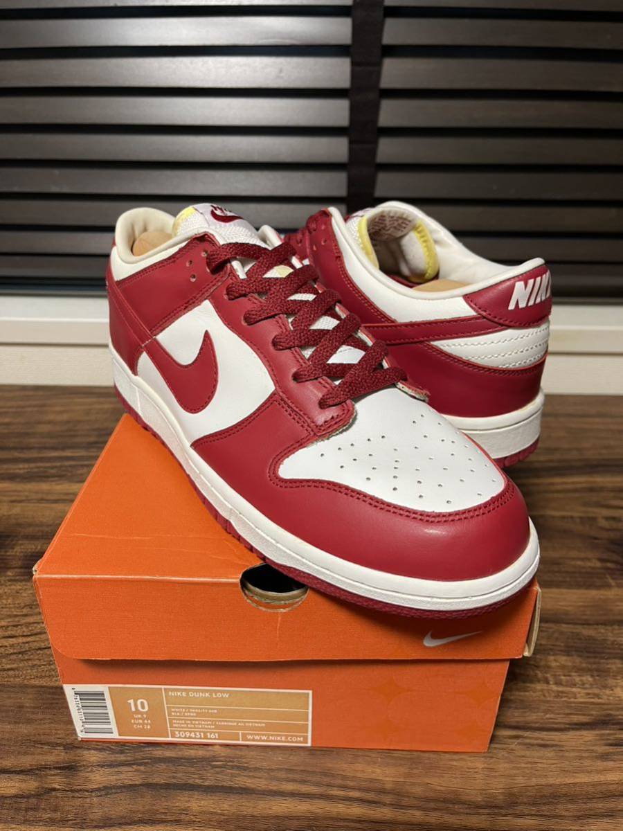 デッドストック Nike Dunk Low varsity red 2004 DS 309431-161 JP28.0 