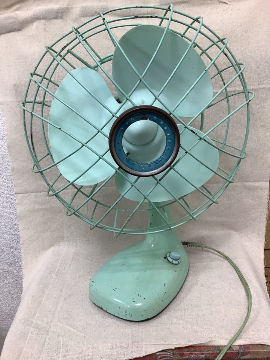昭和 レトロ 扇風機 三菱 お座敷扇 ビンテージ 首振り