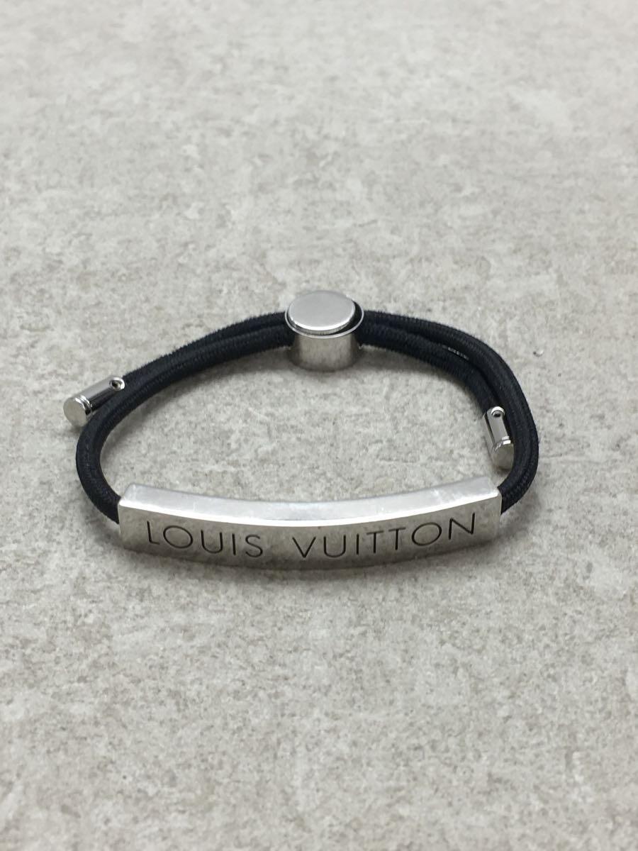 美品　LOUIS VUITTON ブラスレ スペース　ブラック LOUIS VUITTON◇ブレスレット・スペースLV_BLK/ナイロン/BLK/メンズ