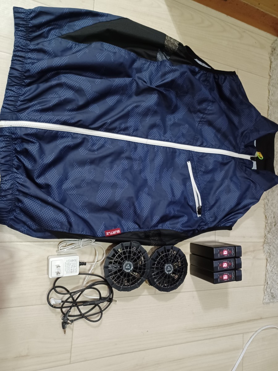 ☆バートルベスト空調服 ファン ☆バッテリーx3個☆