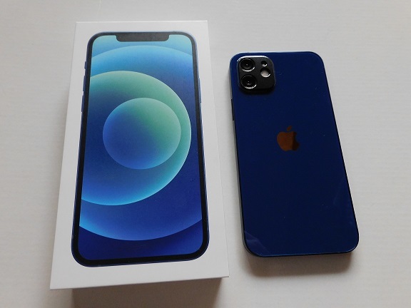 iphone12 64GB ブルー 美品99% simフリー 64GB ブルー SIMフリー 送料