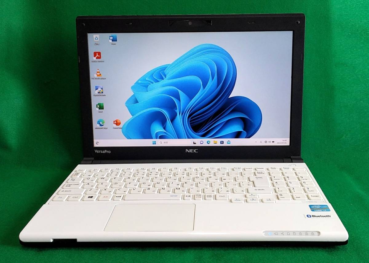 Webカメラ、MS-Office 365】NEC VersaPro VH-G、Core i7、Windows 11