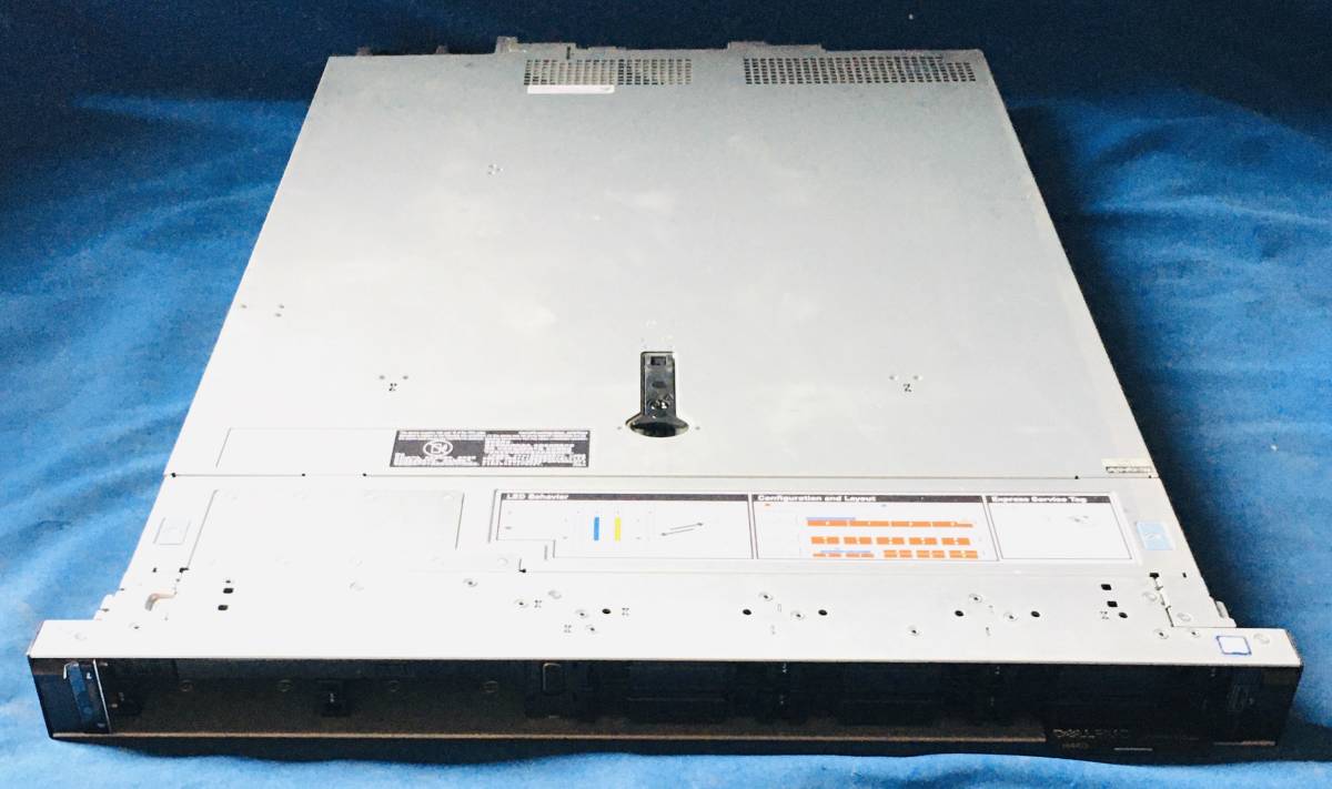 K50727208 DELL EMC PowerEdge R440 1点※ヒートシンクx2基、550w電源ユニットx2点搭載、2.5インチhdd搭載できる仕様【通電OK、本体のみ】