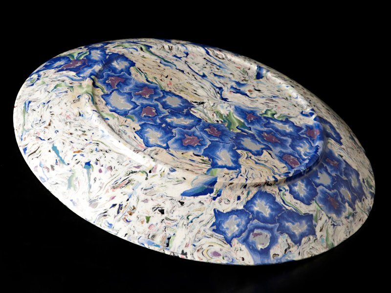 松井康成 萃瓷練上皿 安い販売店舗 陶器陶芸 T594. | ⁄ 直径22cm 松井