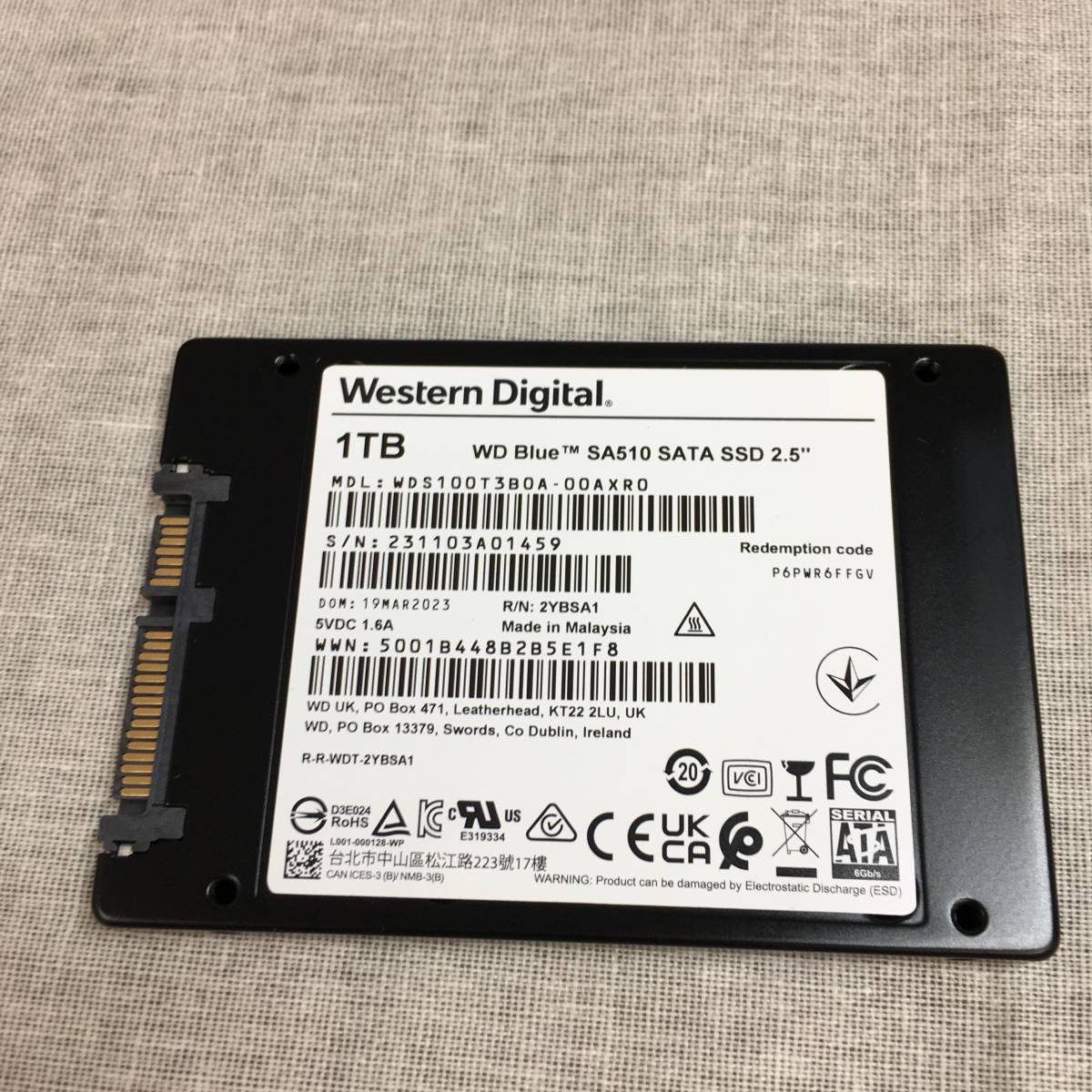 A*n様 【ジャンク】ウエスタンデジタルWestern Digital 内蔵SS Western Digital ウエスタンデジタル WD Blue SA510 SATA SSD 内蔵 1TB