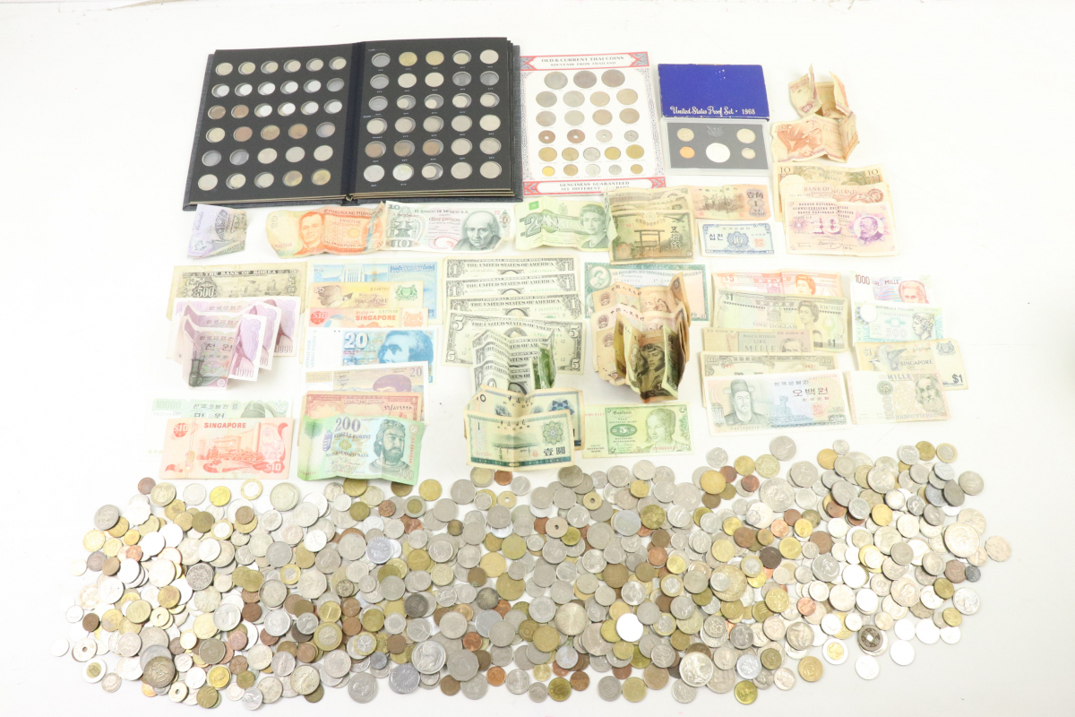 ☆【外貨まとめ/総重量約6kg】 フィリピン / メキシコ / スイス