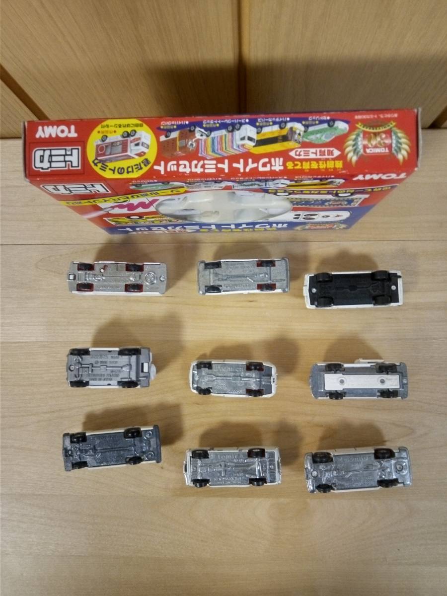 トミーホワイトトミカセット 1セット 日本製トミカ9台 1個 - Takara