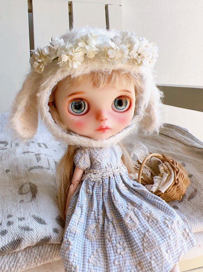 kei&kao＊ブライスアウトフィットhandmade＊垂れ耳帽子＆ミナ