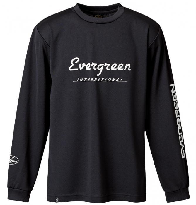 エバーグリーン☆E.G.ドライロングTシャツFタイプ☆#ブラック☆Lサイズ