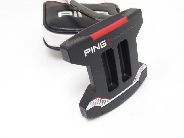 [5139]ピン PING 2021 HARWOOD パター　オリジナルスチールArmlock　38インチ　（1204◆）■