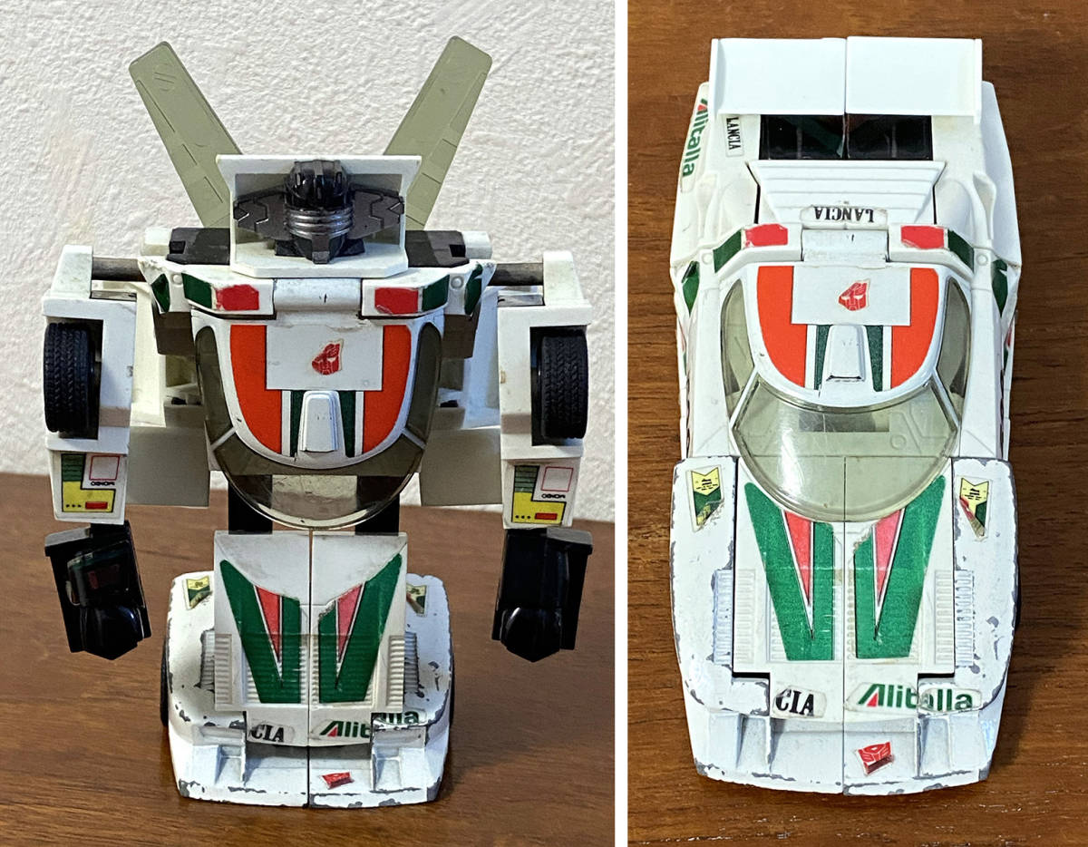 1980年代 希少当時品 タカラ 03 ホイルジャック ダイアクロン？ G1 トランスフォーマー 変形ギミック ランチアストラトス TAKARA WheelJack