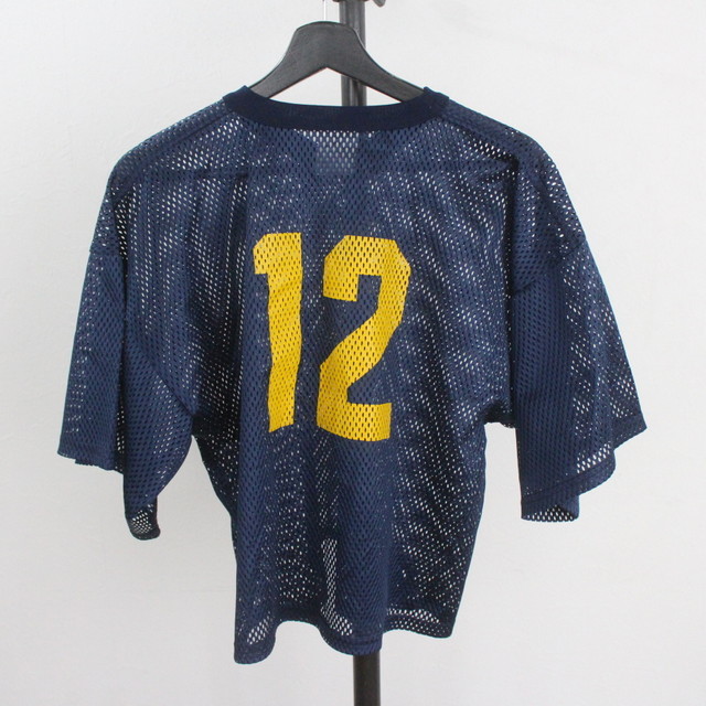 90sナンバリング シャツ 古着 90s Champion No12 「GANNOU」 ナンバリング メッシュ