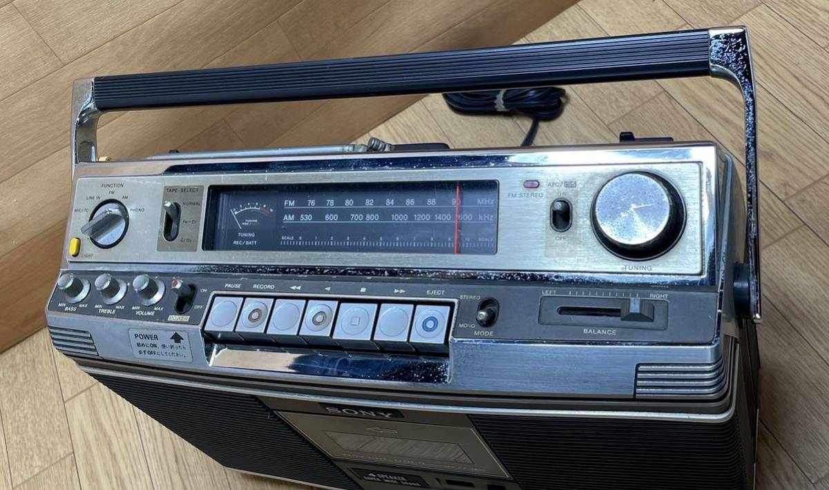 動作品 ソニー SONY CF-3800 最高級ステレオラジカセ 昭和レトロ名機