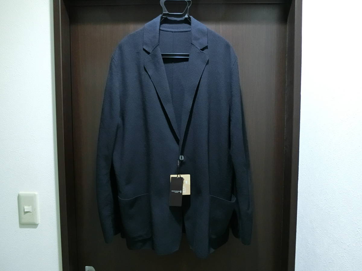 マッキントッシュ　ロンドン　ニットジャケット　ネイビー　Ｌサイズ　未使用品